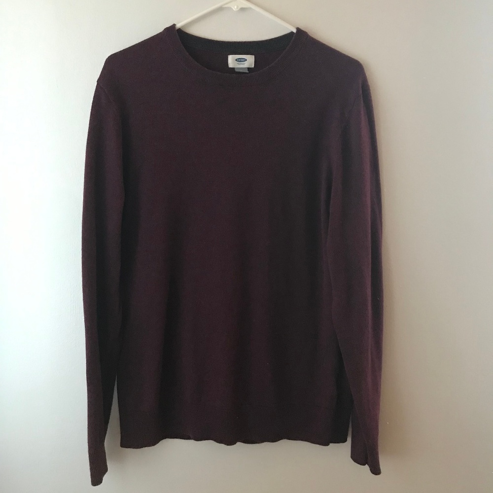 Old Navy Crewneck Sweater Burgundy - Used